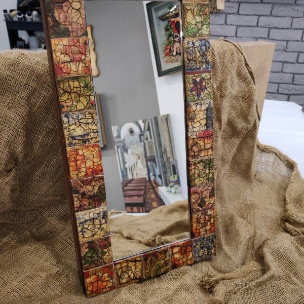 Çini Desenli Dekoratif Ayna