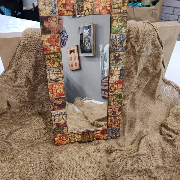 Çini Desenli Dekoratif Ayna