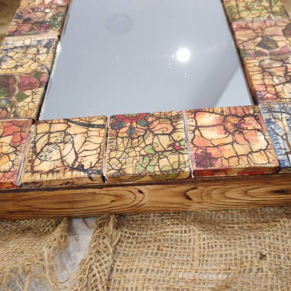 Çini Desenli Dekoratif Ayna