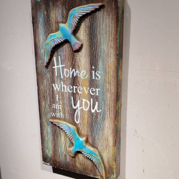 Kuş Kabartmalı Pano