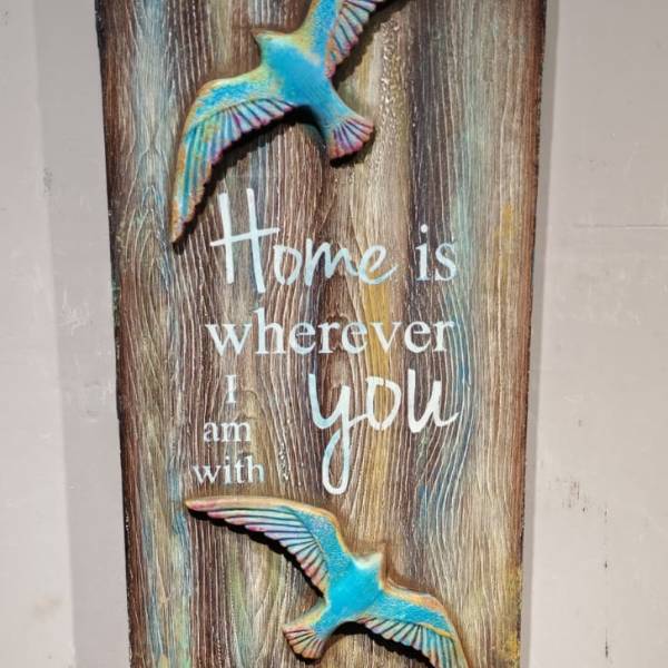 Kuş Kabartmalı Pano