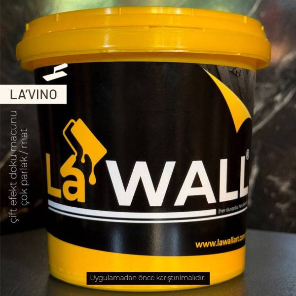 La’Wall La’Vino Çift Efekt Doku Macunu (Çok Parlak/Mat) 1 kg